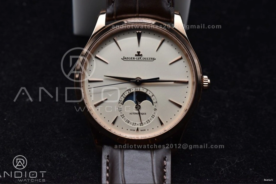 Strap Edition RG on White Thin Leather Best Brown Dial Ultra Master Moon APSF Super 1:1 SA925 Clone 0502